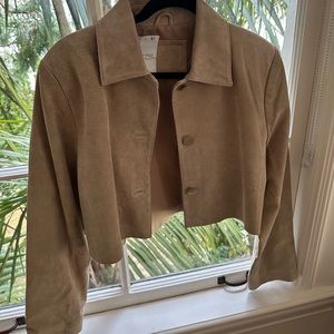 Vintage Cropped Suede Jacket
